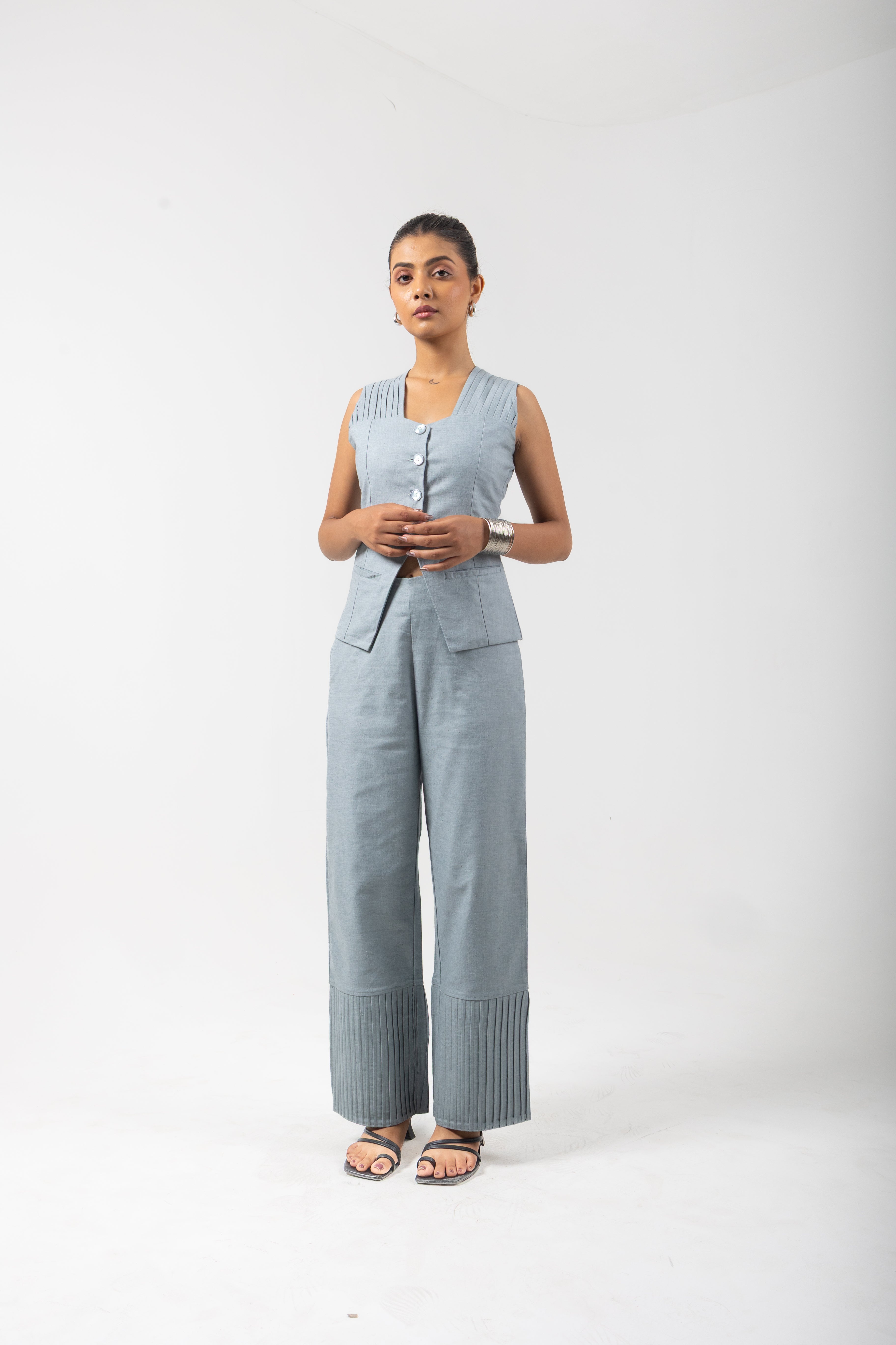 EVERYDAY ESSENTIAL PANTS - STEAL BLUE