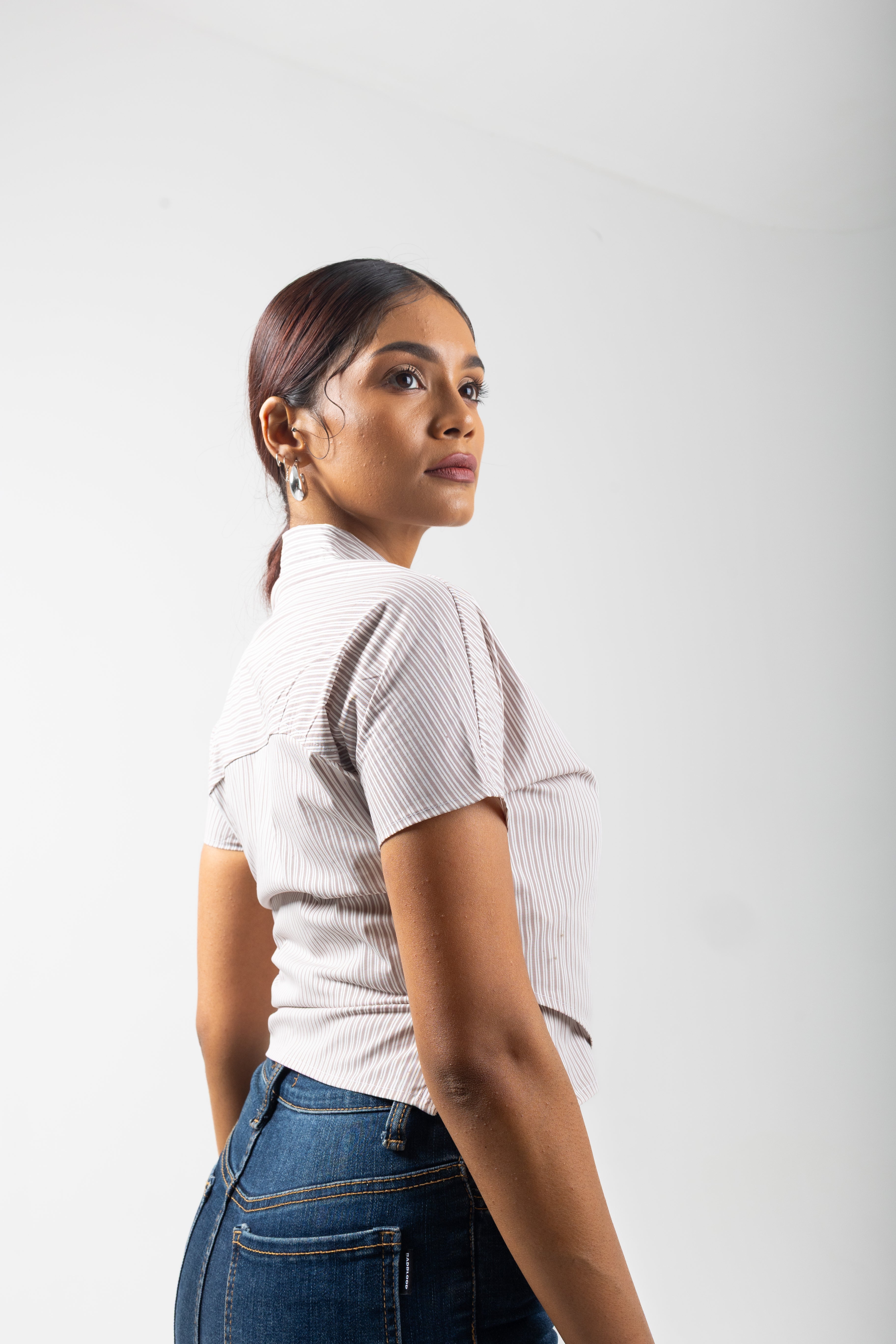 SIDE PANEL SHIRT - ASH