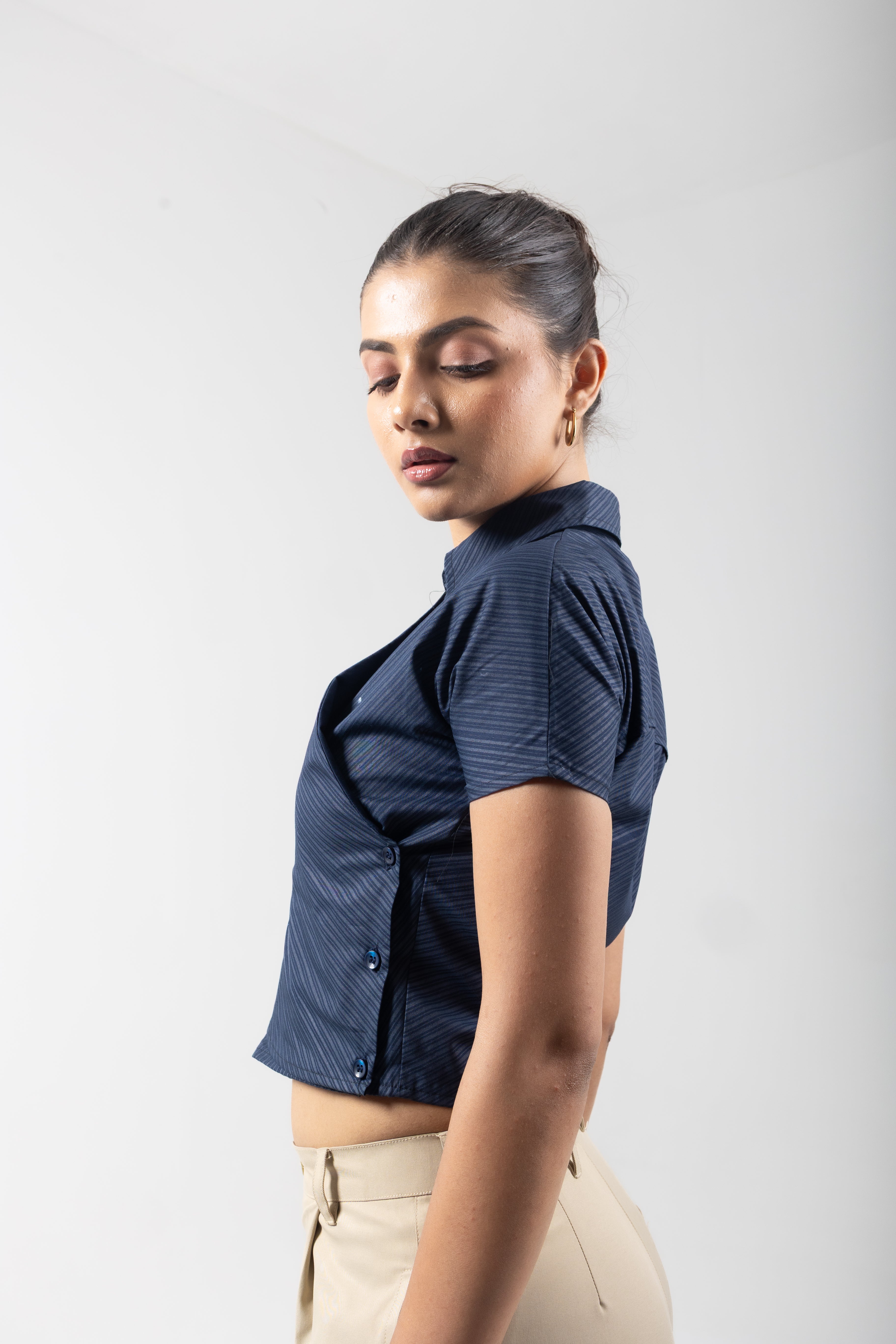 SIDE PANEL SHIRT - NAVY