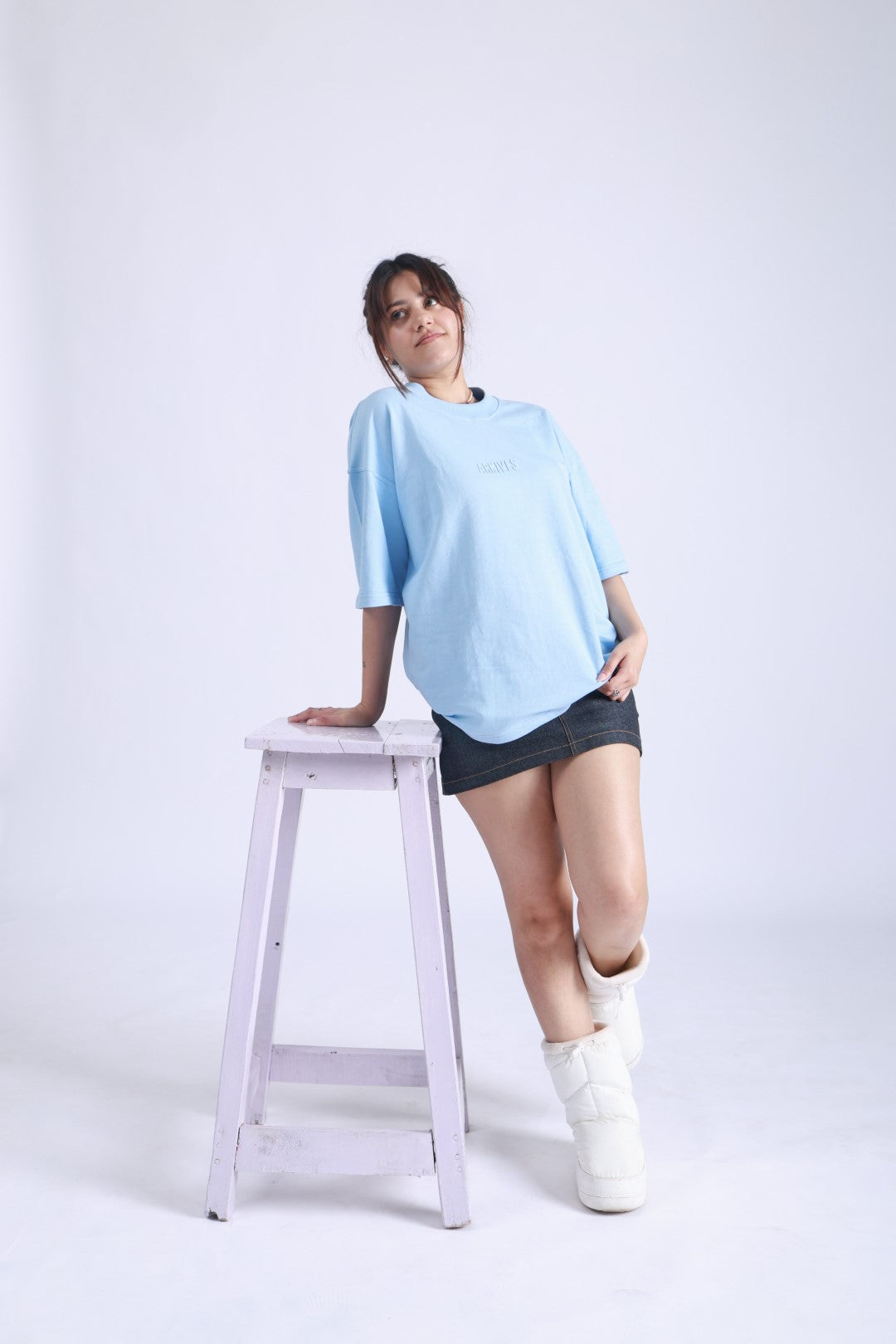 BOX FIT BLUE TSHIRT