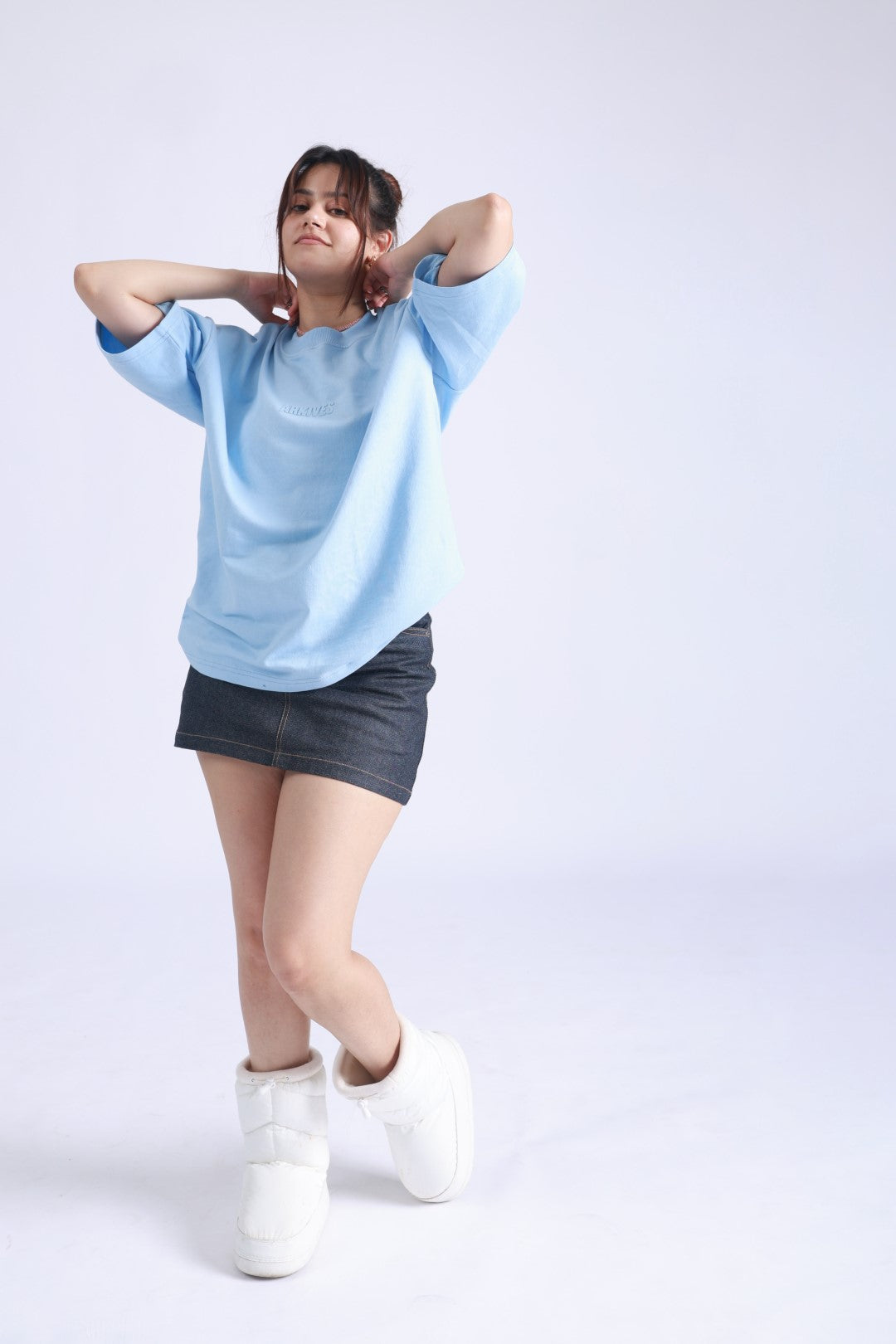 BOX FIT BLUE TSHIRT